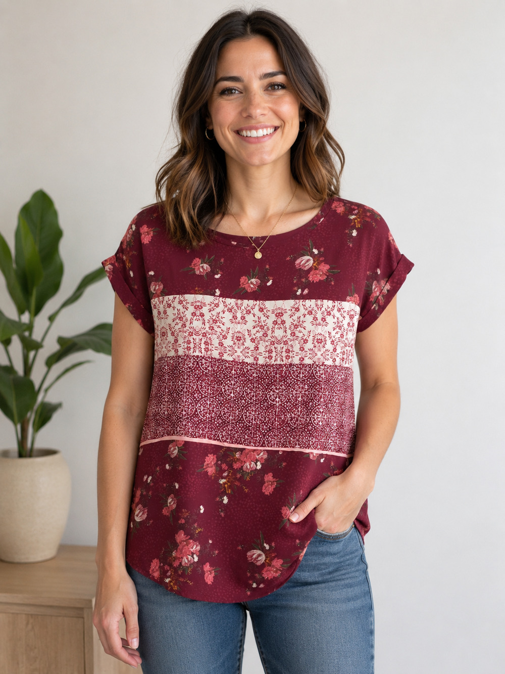 Jolt Womens Top Bohemian Size XS Relaxed Cottagecore Boho Hippie Fairy Travel